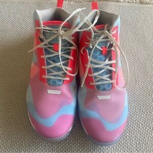 Moolah Women’s Basketball Kicks Sneakers Size 9.5 Blue and Pink